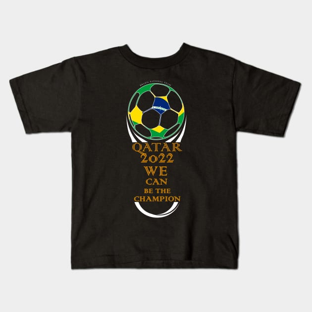 Brazil in Qatar world cup 2022 Kids T-Shirt by solidarity in diversity